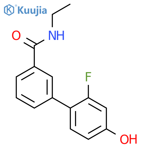 4-[3-(N-Ethylaminocarbonyl)phenyl]-3-fluorophenol structure