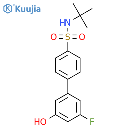 5-(4-t-Butylsulfamoylphenyl)-3-fluorophenol structure