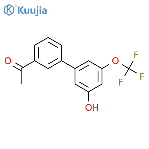 5-(3-Acetylphenyl)-3-trifluoromethoxyphenol structure