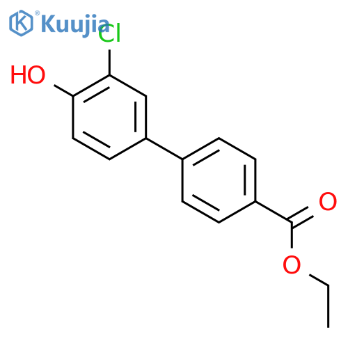 Ethyl 4-(3-chloro-4-hydroxyphenyl)benzoate structure