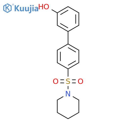 3-[4-(Piperidin-1-ylsulfonyl)phenyl]phenol structure