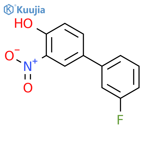 4-(3-Fluorophenyl)-2-nitrophenol structure