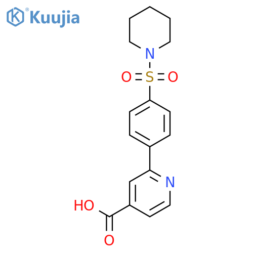 2-[4-(Piperidin-1-ylsulfonyl)phenyl]isonicotinic acid structure