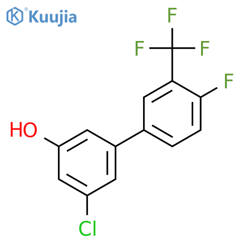 3-Chloro-5-(4-fluoro-3-trifluoromethylphenyl)phenol structure