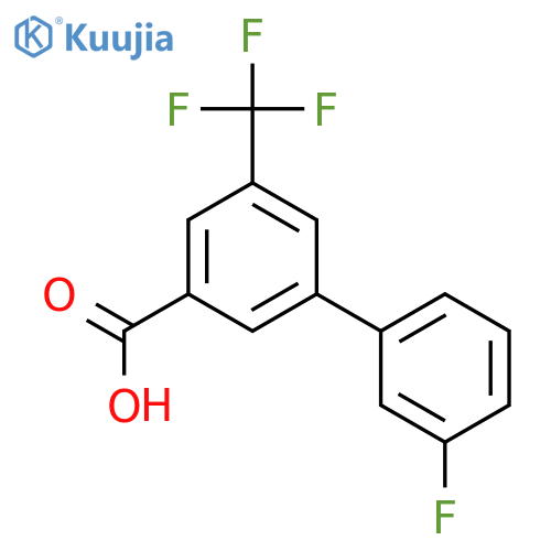 3-(3-Fluorophenyl)-5-trifluoromethylbenzoic acid structure