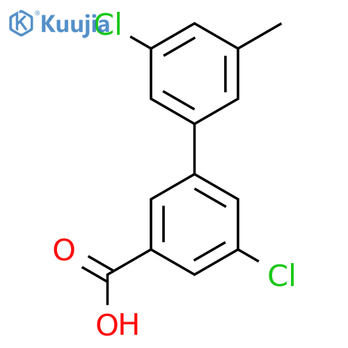 5-Chloro-3-(3-chloro-5-methylphenyl)benzoic acid structure