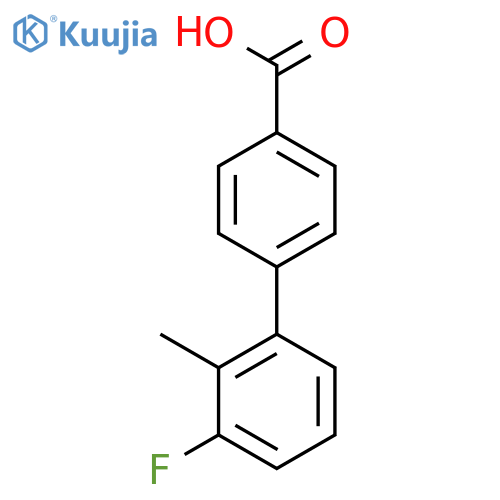 4-(3-Fluoro-2-methylphenyl)benzoic acid structure