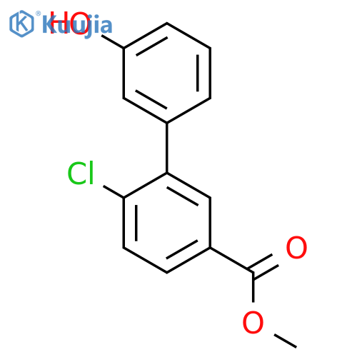 3-(2-Chloro-5-methoxycarbonylphenyl)phenol structure