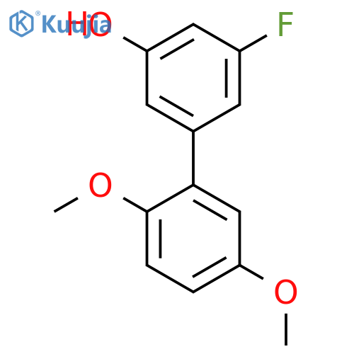 5-(2,5-Dimethoxyphenyl)-3-fluorophenol structure