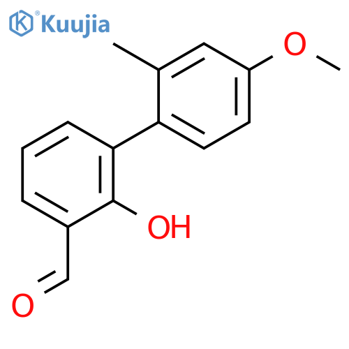 2-Formyl-6-(4-methoxy-2-methylphenyl)phenol structure