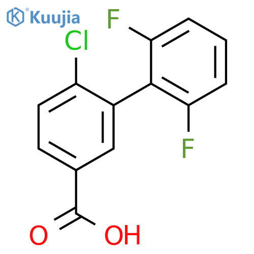 4-Chloro-3-(2,6-difluorophenyl)benzoic acid structure