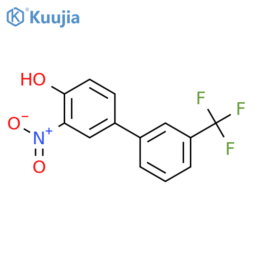 2-nitro-4-[3-(trifluoromethyl)phenyl]phenol structure