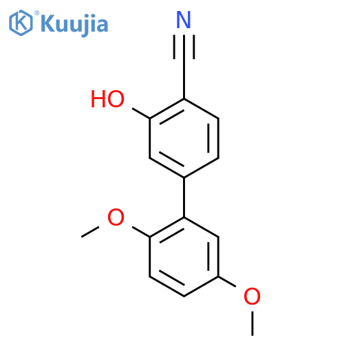 4-(2,5-dimethoxyphenyl)-2-hydroxybenzonitrile structure