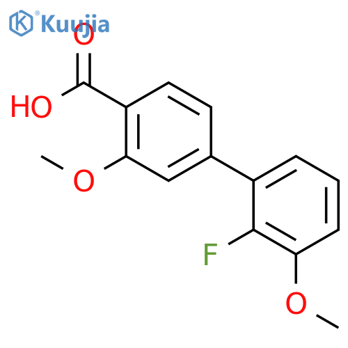 4-(2-Fluoro-3-methoxyphenyl)-2-methoxybenzoic acid structure