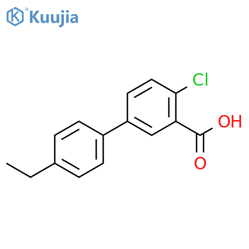 2-chloro-5-(4-ethylphenyl)benzoic Acid structure