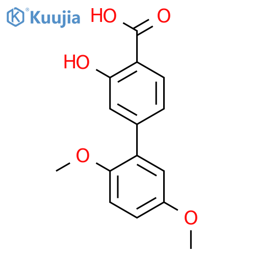 4-(2,5-Dimethoxyphenyl)-2-hydroxybenzoic acid structure