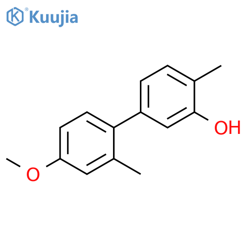 [1,1'-Biphenyl]-3-ol, 4'-methoxy-2',4-dimethyl- structure