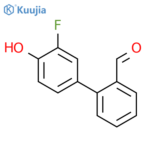 2-Fluoro-4-(2-formylphenyl)phenol structure
