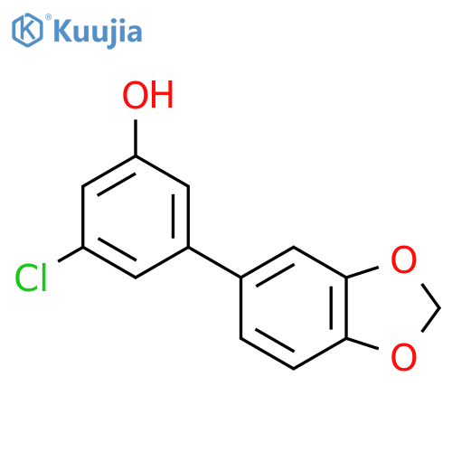 3-Chloro-5-(3,4-methylenedioxyphenyl)phenol structure