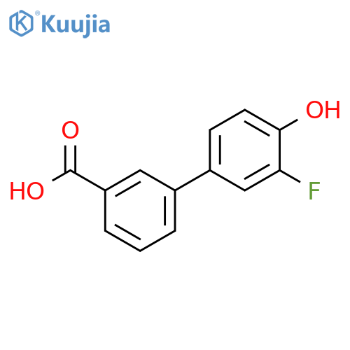 [1,1'-Biphenyl]-3-carboxylic acid, 3'-fluoro-4'-hydroxy- structure