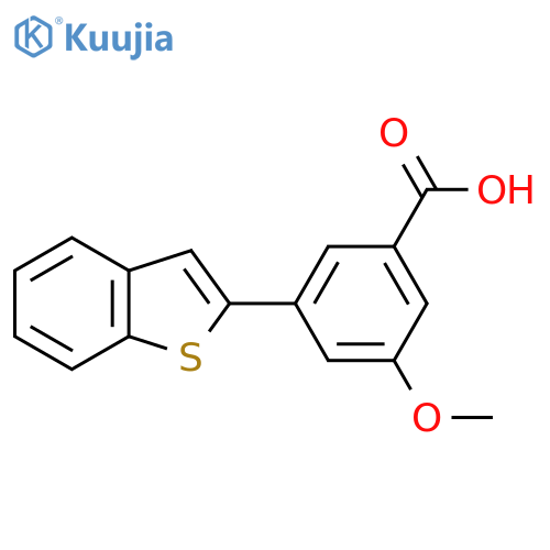 3-[Benzo(B)thiophen-2-YL]-5-methoxybenzoic acid structure