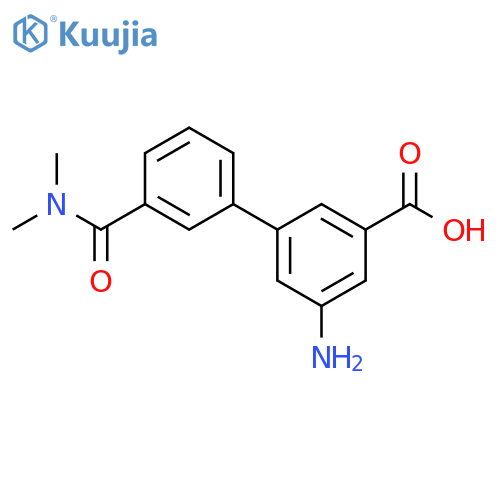 [1,1'-Biphenyl]-3-carboxylic acid, 5-amino-3'-[(dimethylamino)carbonyl]- structure