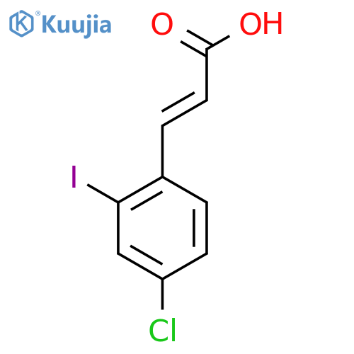 4-Chloro-2-iodocinnamic acid structure