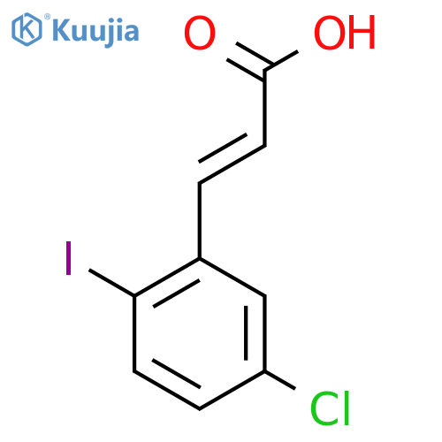 5-Chloro-2-iodocinnamic acid structure