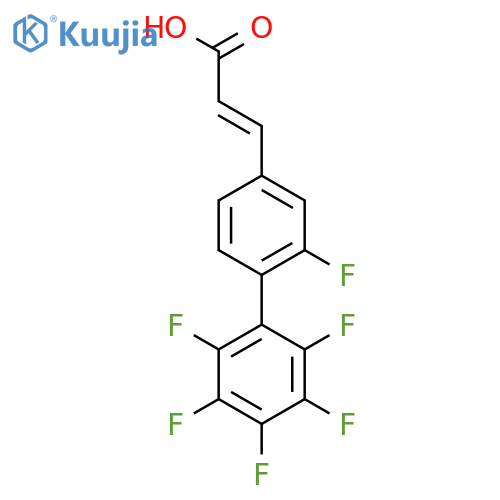 2,2',3',4',5',6'-Hexafluorobiphenyl-4-acrylic acid structure