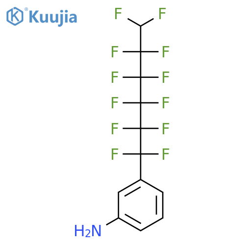 Benzenamine, 3-(1,1,2,2,3,3,4,4,5,5,6,6-dodecafluorohexyl)- structure