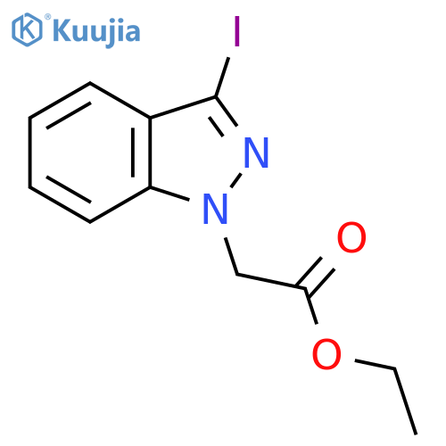 ethyl 2-(3-iodo-1H-indazol-1-yl)acetate structure
