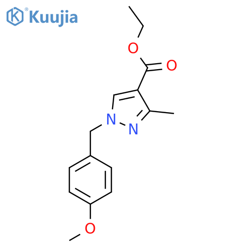 Ethyl 1-(4-methoxybenzyl)-3-methyl-1H-pyrazole-4-carboxylate structure