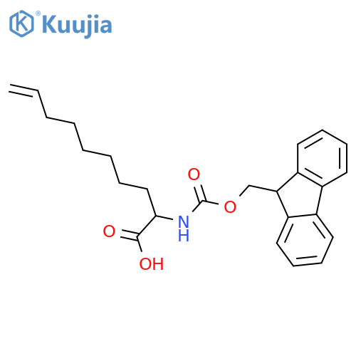 (S)-2-((((9H-Fluoren-9-yl)methoxy)carbonyl)amino)dec-9-enoic acid structure