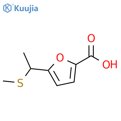 5-(1-(Methylthio)ethyl)furan-2-carboxylic acid structure