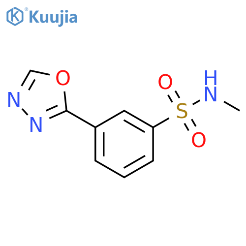 N-methyl-3-(1,3,4-oxadiazol-2-yl)benzene-1-sulfonamide structure