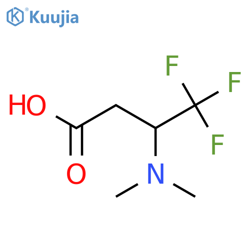 3-(Dimethylamino)-4,4,4-trifluorobutanoic acid structure