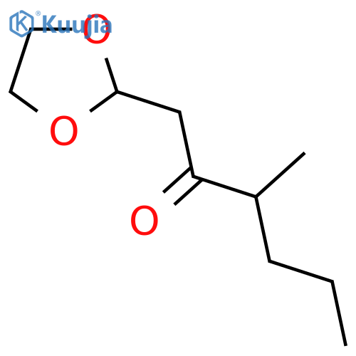 1-(1,3-Dioxolan-2-yl)-3-methyl-hexan-2-one structure