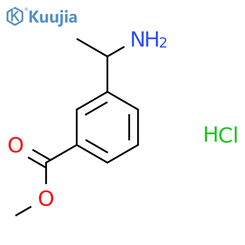 methyl 3-(1-aminoethyl)benzoate;hydrochloride structure