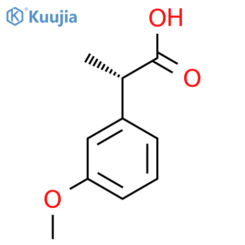 (S)-2-(3-methoxyphenyl)propanoic acid structure