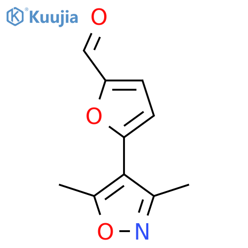 5-(Dimethyl-1,2-oxazol-4-yl)furan-2-carbaldehyde structure