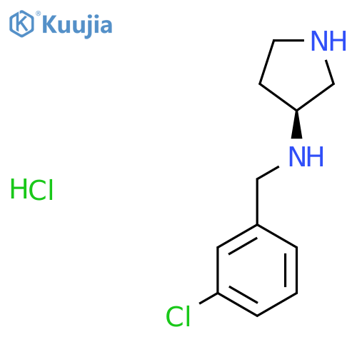 (3-Chloro-benzyl)-(S)-pyrrolidin-3-yl-amine hydrochloride structure