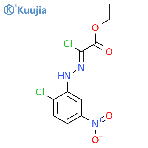Ethyl (2Z)-2-chloro-2-[2-(2-chloro-5-nitrophenyl)hydrazin-1-ylidene]acetate structure