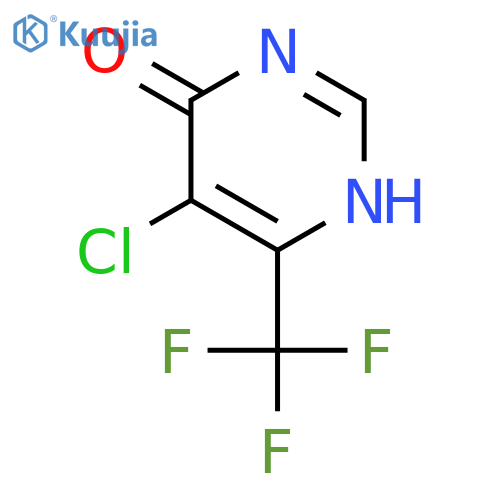 5-chloro-6-(trifluoromethyl)-1h-pyrimidin-4-one structure