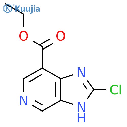ethyl 2-chloro-3H-Imidazo4,5-cpyridine-7-carboxylate structure