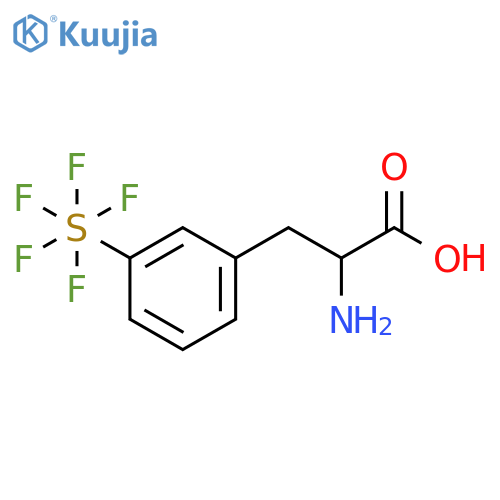 3-(Pentafluorosulfur)-DL-phenylalanine structure