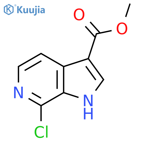 Methyl 7-chloro-1H-pyrrolo[2,3-c]pyridine-3-carboxylate structure
