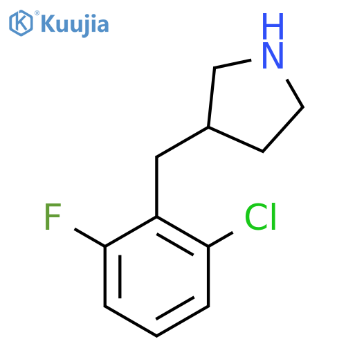 3-(2-chloro-6-fluorophenyl)methylpyrrolidine structure