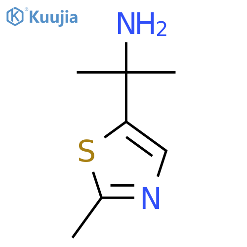 2-(2-methyl-1,3-thiazol-5-yl)propan-2-amine structure
