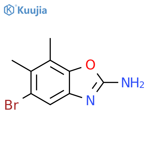 5-Bromo-6,7-dimethylbenzo[d]oxazol-2-amine structure