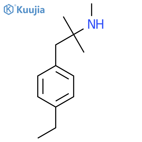 1-(4-ethylphenyl)-2-methylpropan-2-yl(methyl)amine structure